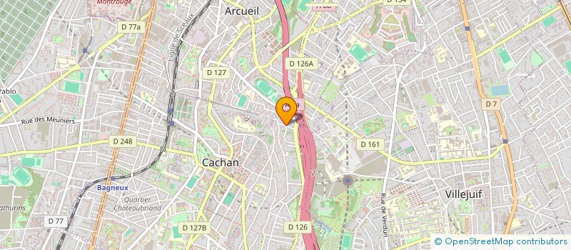 localisation de l'entreprise MONSIEUR MARWAN LARBI  CACHAN