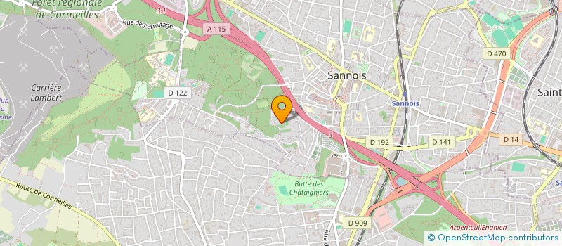 localisation de l'entreprise MONSIEUR MARWAN LOUIZ  SANNOIS