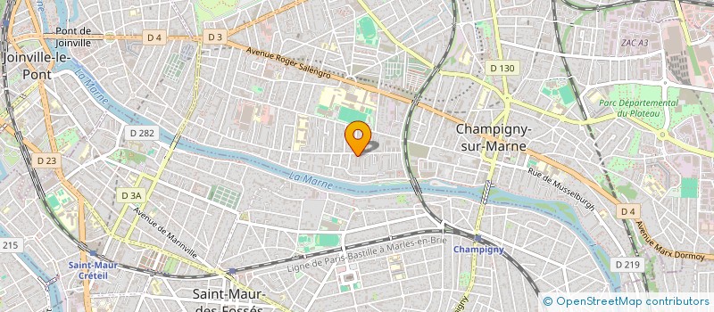 localisation de l'entreprise MONSIEUR MARWAN MANSOURI à CHAMPIGNY-SUR-MARNE