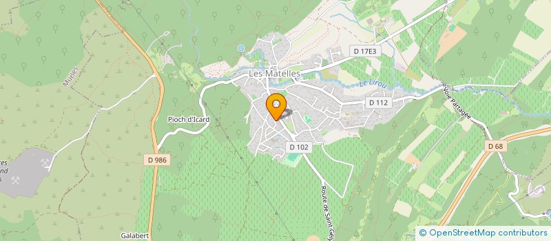 localisation de l'entreprise MONSIEUR MARWAN OUASSOU  LES MATELLES