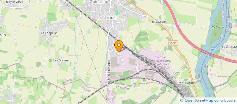 localisation de l'entreprise MONSIEUR MARWAN REDDAOUI  QUINCIEUX