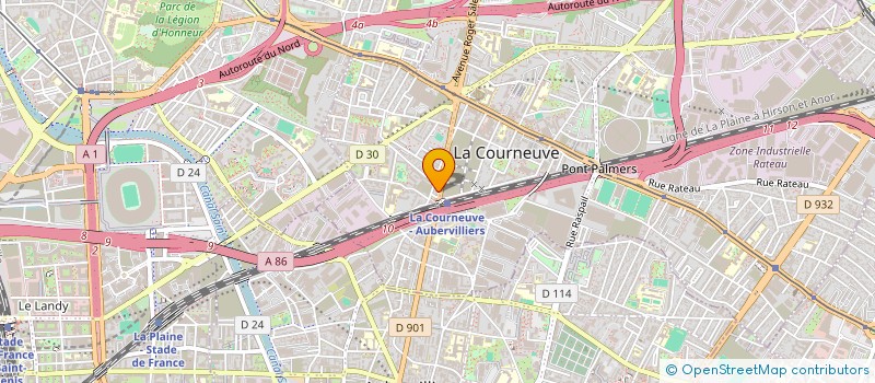 localisation de l'entreprise MONSIEUR MARWAN SABBEH à LA COURNEUVE