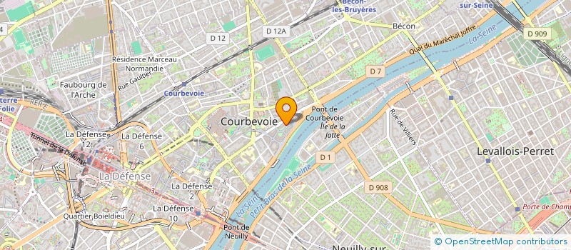 localisation de l'entreprise MONSIEUR MARWAN WAKIM à COURBEVOIE