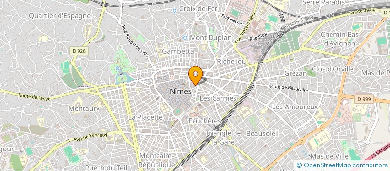 localisation de l'entreprise MONSIEUR MARWAN WILLIAMS  NIMES