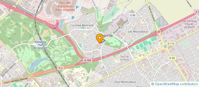 localisation de l'entreprise MONSIEUR MARWAN ZEROUALI à VILLEPINTE