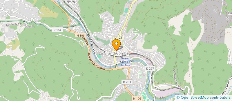 localisation de l'entreprise MONSIEUR MARWANE ALIJANE  LA GRAND-COMBE