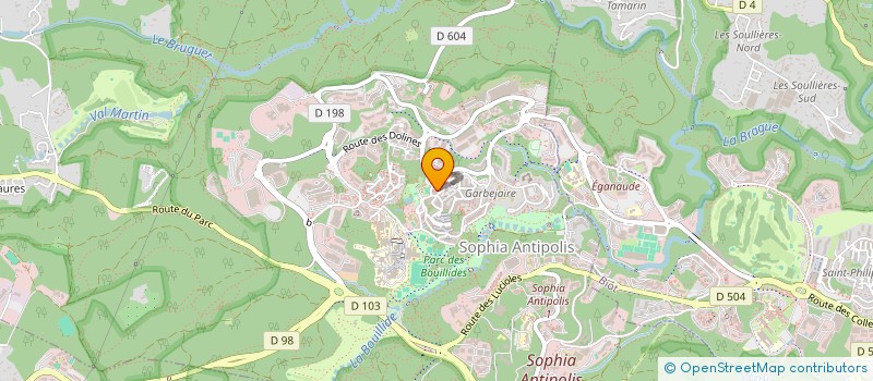 localisation de l'entreprise MONSIEUR MARWANE AROUN  VALBONNE