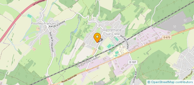 localisation de l'entreprise MONSIEUR MARWANE BOUKILI MAKHOUKHI  DANNEMARIE-SUR-CRETE