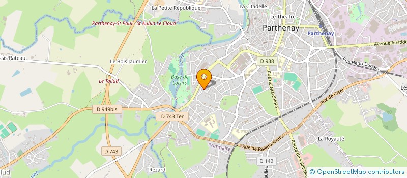 localisation de l'entreprise MONSIEUR MARWANE FASSI  PARTHENAY