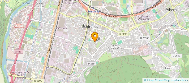 localisation de l'entreprise MONSIEUR MARWANE GUETARI  ECHIROLLES