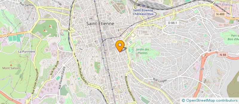 localisation de l'entreprise MONSIEUR MARWANE HTIRA à SAINT-ETIENNE