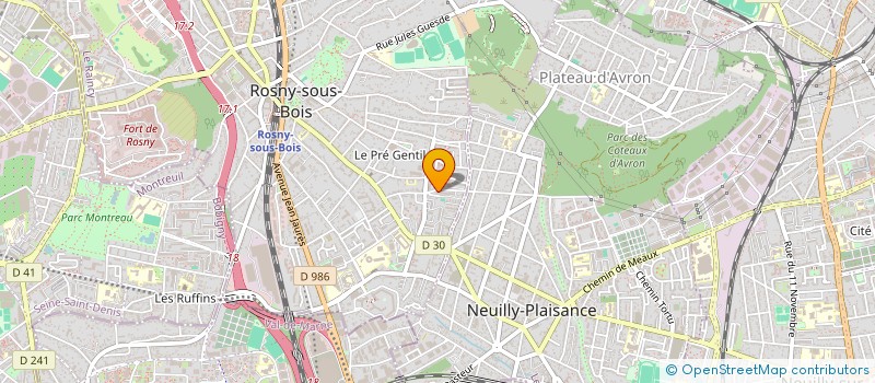 localisation de l'entreprise MONSIEUR MARWEN OULD BEY  ROSNY-SOUS-BOIS