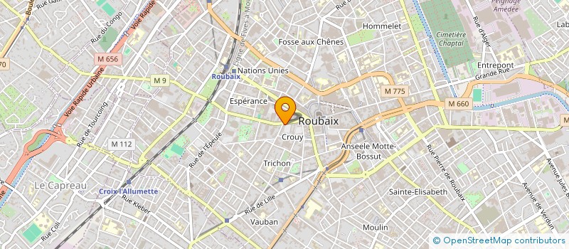 localisation de l'entreprise MONSIEUR MARWENE MHADHBI  ROUBAIX