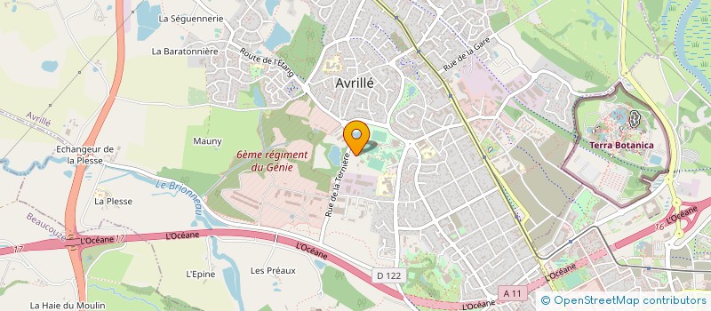 localisation de l'entreprise MONSIEUR MARWIN BRILLANT à AVRILLE