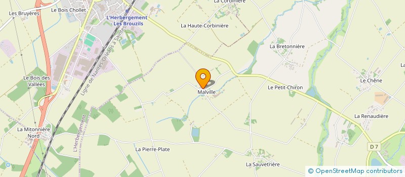 localisation de l'entreprise MONSIEUR MARWIN CHEVE  LES BROUZILS