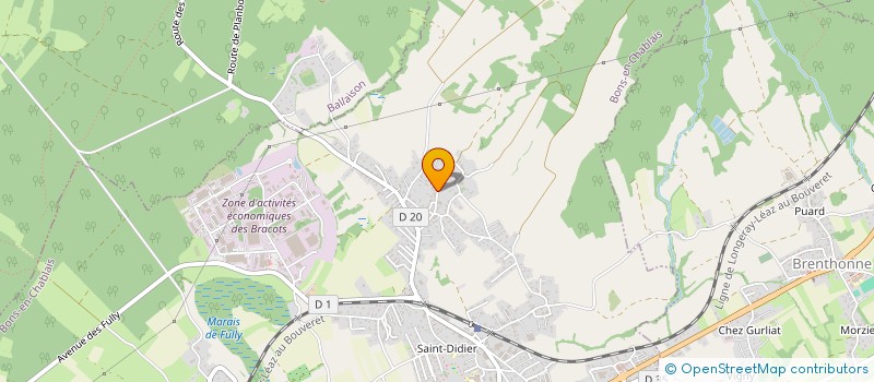 localisation de l'entreprise MONSIEUR MARWIN DELAIGUE  BONS-EN-CHABLAIS