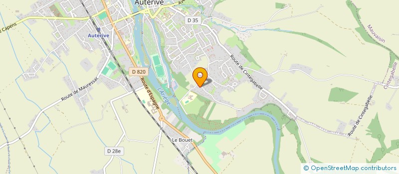 localisation de l'entreprise MONSIEUR MARWIN LACOSTE  AUTERIVE