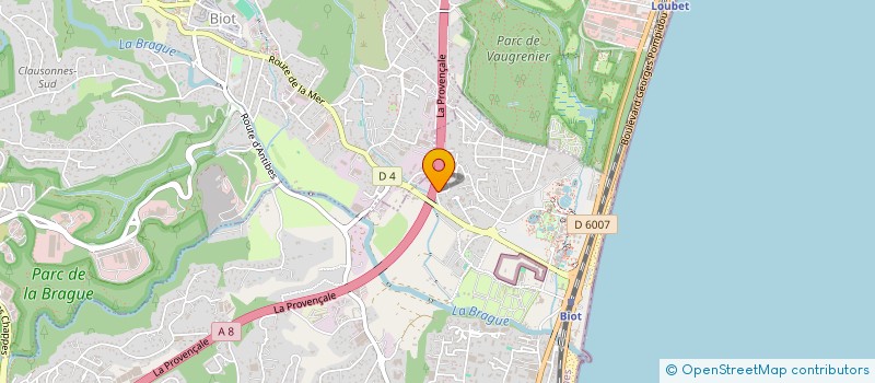 localisation de l'entreprise MONSIEUR MARWIN PATRAC  ANTIBES