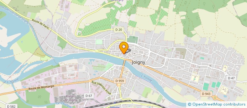 localisation de l'entreprise MONSIEUR MARY LAZARE  JOIGNY