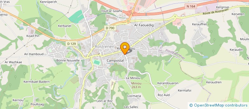 localisation de l'entreprise MONSIEUR MARYAN BAJUL  ROSTRENEN