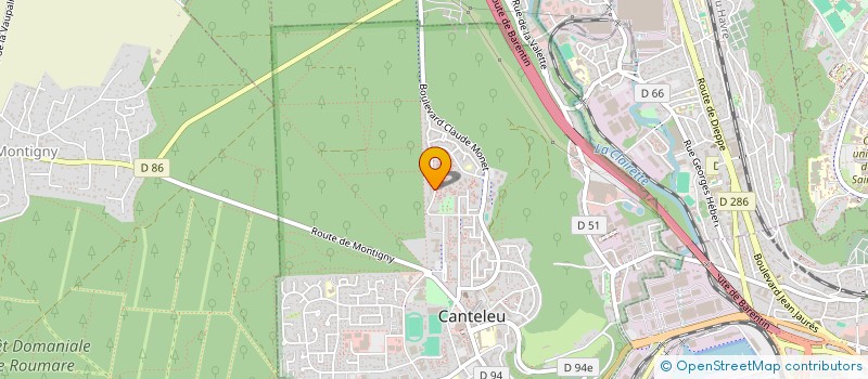 localisation de l'entreprise MONSIEUR MARYLAIN COMLAN  CANTELEU