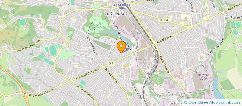 localisation de l'entreprise MONSIEUR MARYLINE BUFFENOIR  LE CREUSOT