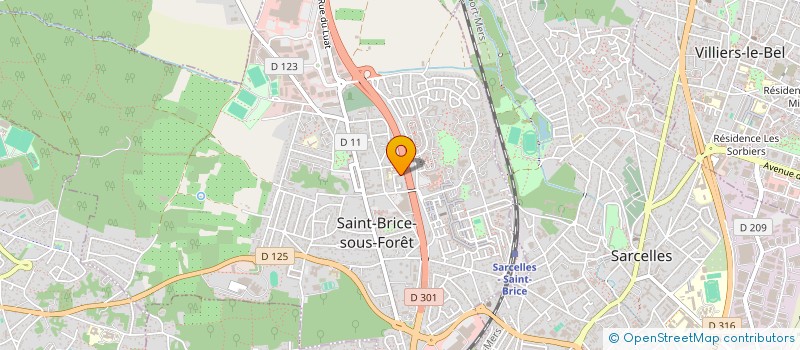 localisation de l'entreprise MONSIEUR MARYVON MICHEL  SAINT-BRICE-SOUS-FORET