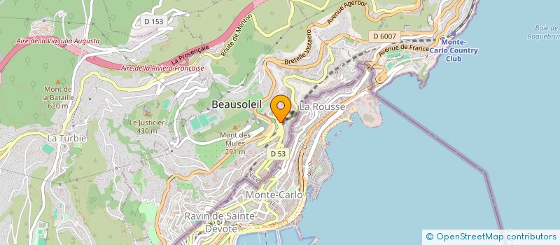 localisation de l'entreprise MONSIEUR MARZIANO MILANO  BEAUSOLEIL