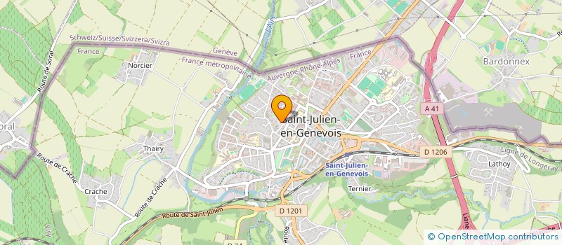 localisation de l'entreprise MONSIEUR MASAR NUREDINI  SAINT-JULIEN-EN-GENEVOIS