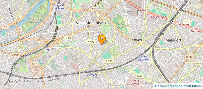 localisation de l'entreprise MONSIEUR MASASHI KIKUCHI à ISSY-LES-MOULINEAUX