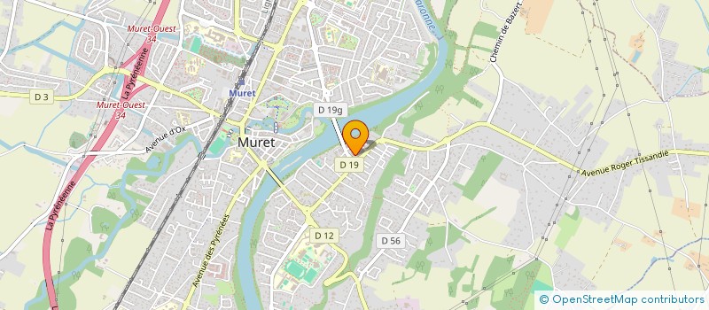 localisation de l'entreprise MONSIEUR MASIMO RODIN  MURET