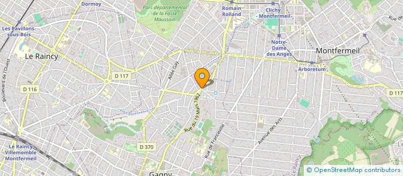 localisation de l'entreprise MONSIEUR MASINISSA ABBAR  GAGNY