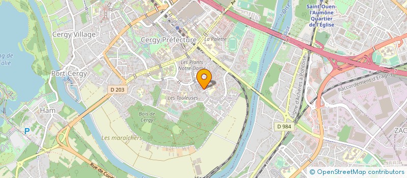 localisation de l'entreprise MONSIEUR MASON BEAUTOUR  CERGY