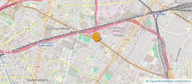 localisation de l'entreprise MONSIEUR MASOOD AHMED à LA COURNEUVE