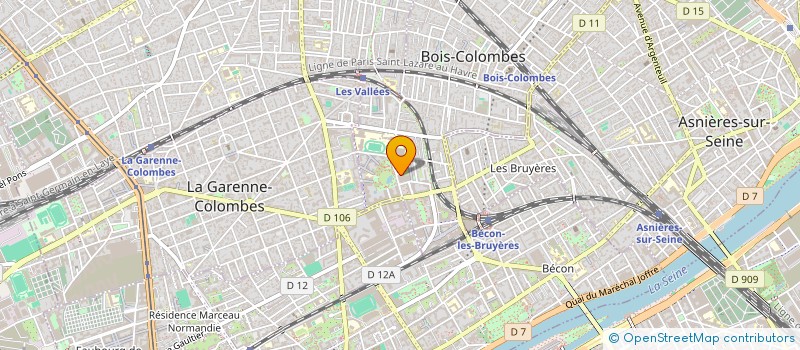 localisation de l'entreprise MONSIEUR MASSA COULIBALY à BOIS-COLOMBES