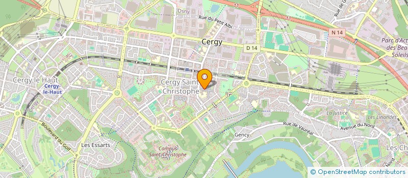 localisation de l'entreprise MONSIEUR MASSAMA KEITA  CERGY