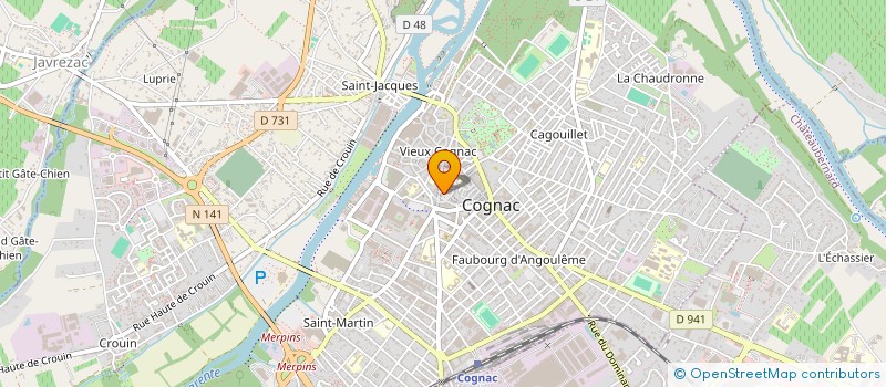 localisation de l'entreprise MONSIEUR MASSAMBA DIAW à COGNAC
