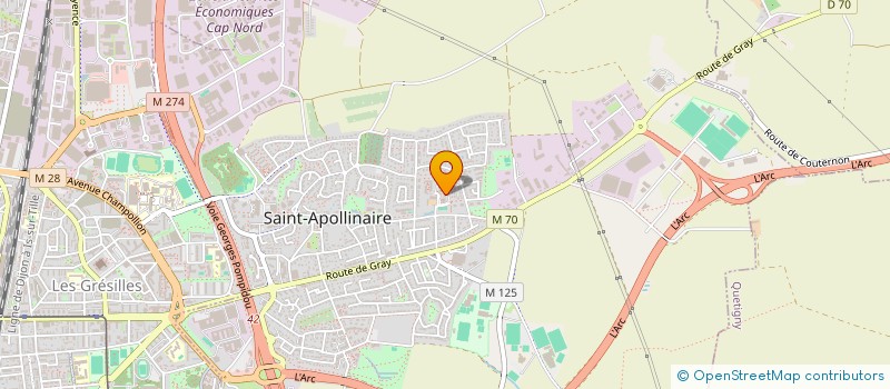 localisation de l'entreprise MONSIEUR MASSAMBA WONE  SAINT-APOLLINAIRE