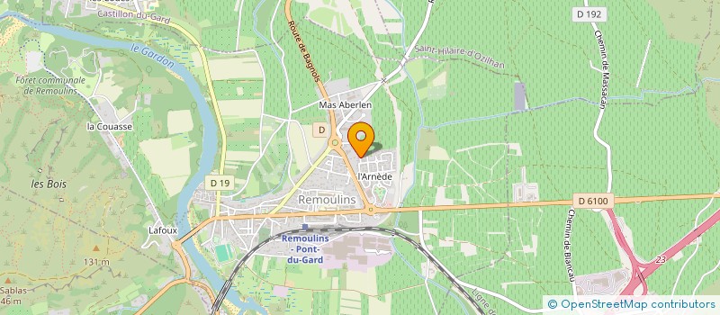 localisation de l'entreprise MONSIEUR MASSE BLAKA  REMOULINS