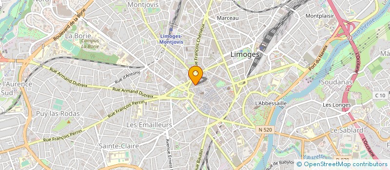 localisation de l'entreprise MONSIEUR MASSENE THIOMBANE à LIMOGES