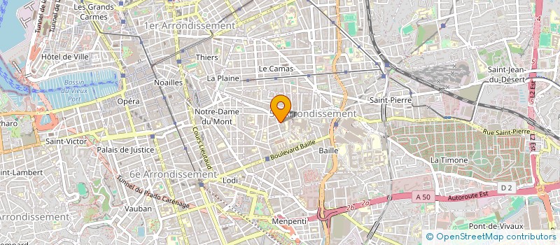 localisation de l'entreprise MONSIEUR MASSI BELLAL  MARSEILLE