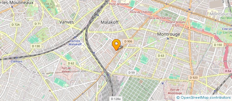 localisation de l'entreprise MONSIEUR MASSIL MOKHTARI  MALAKOFF