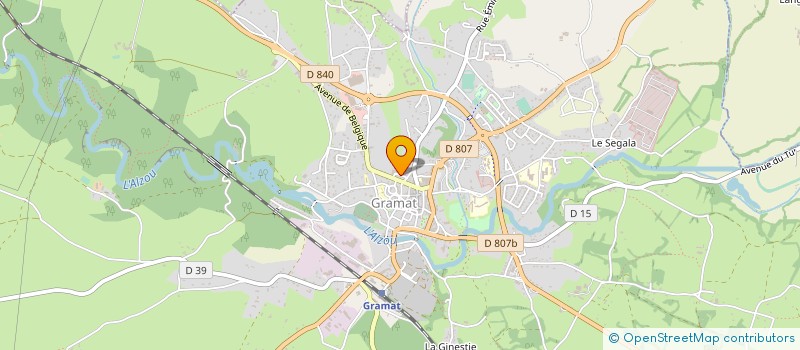 localisation de l'entreprise MONSIEUR MASSIMILIANO CANDIOTTO  BILHAC