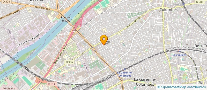 localisation de l'entreprise MONSIEUR MASSIMO BARTOLONI à COLOMBES