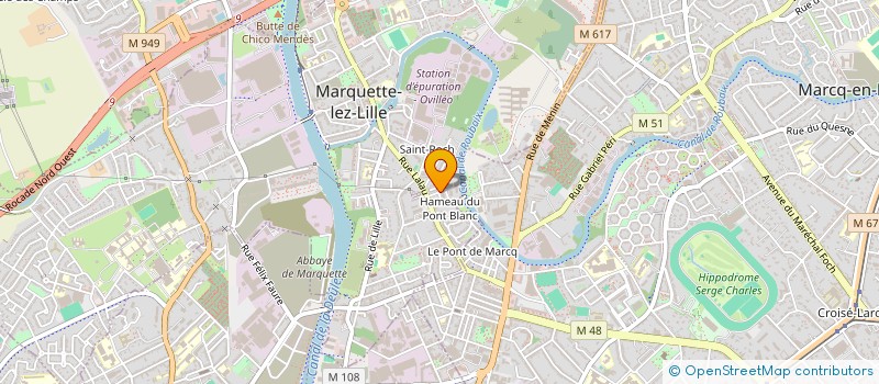 localisation de l'entreprise MONSIEUR MASSIMO BATTIATO  MARQUETTE-LEZ-LILLE