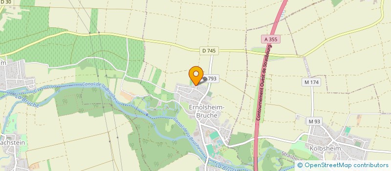 localisation de l'entreprise MONSIEUR MASSIMO CALARCO  ERNOLSHEIM-BRUCHE