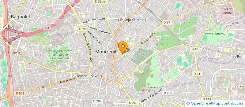 localisation de l'entreprise MONSIEUR MASSIMO CUCCHIARO à MONTREUIL