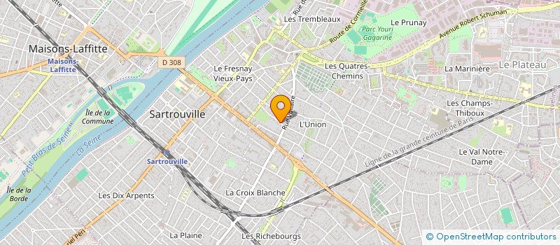 localisation de l'entreprise MONSIEUR MASSIMO GEREVINI  SARTROUVILLE