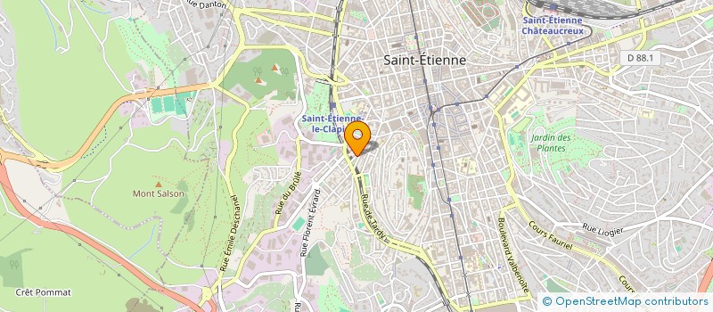 localisation de l'entreprise MONSIEUR MASSIMO LUPO à SAINT-ETIENNE