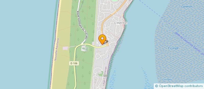 localisation de l'entreprise MONSIEUR MASSIMO MARC AZEVEDO à LEGE-CAP-FERRET